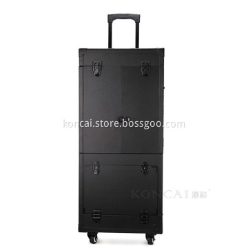 Makeup Kits Makeup Boxes Black Makeup Case Jy02 Double Layer Cosmetic Bag